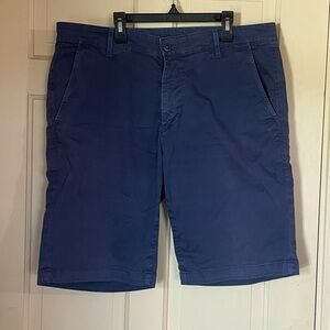 AG Adriano Goldschmied Shorts Mens 36R Blue Relaxed Stretch Chino Preppy Casual